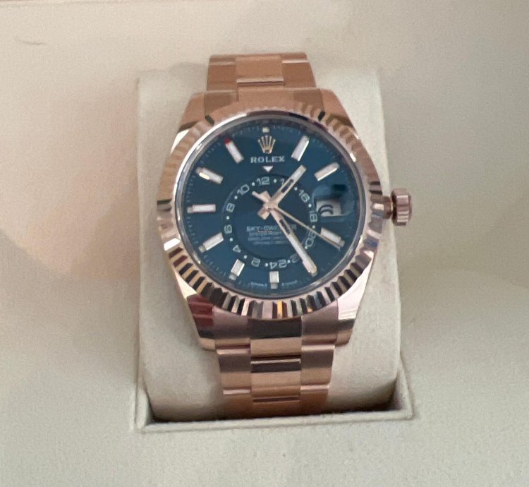 Rolex Sky-dweller Blue Dial Rose Gold Bracelet 336935 Unworn 2023 New Release