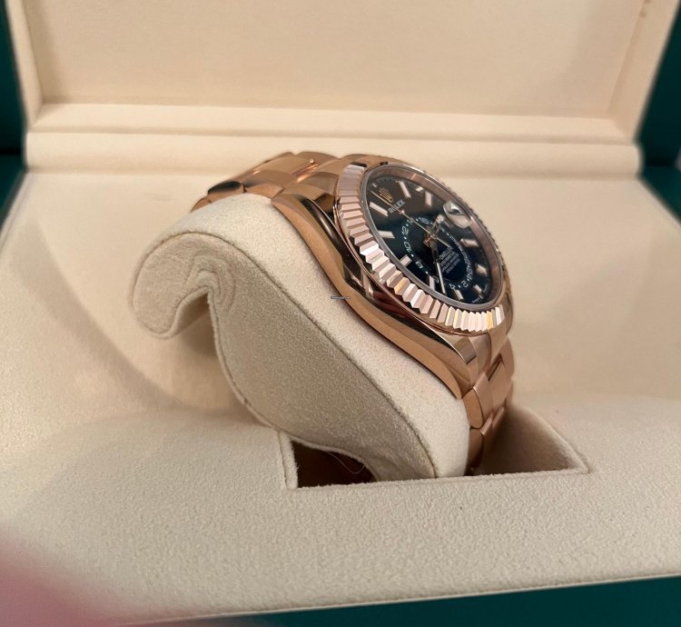 Rolex Sky-dweller Blue Dial Rose Gold Bracelet 336935 Unworn 2023 New Release