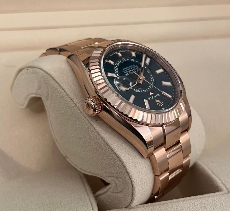 Rolex Sky-dweller Blue Dial Rose Gold Bracelet 336935 Unworn 2023 New Release