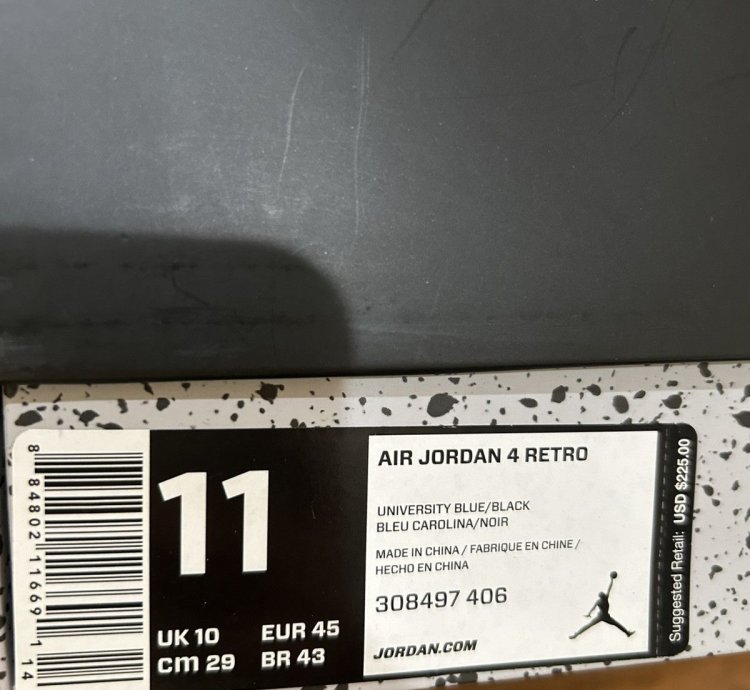 Air Jordan 4 Retro Travis Scott University Blue Cactus Jack