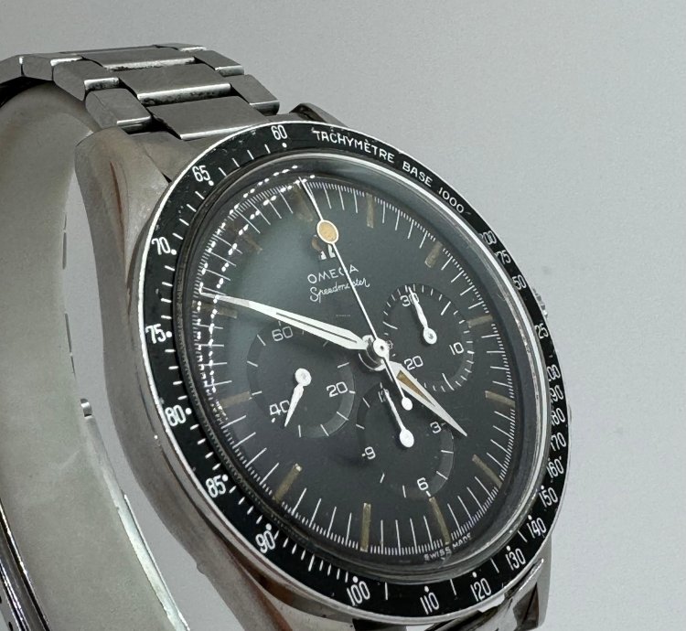 Omega Speedmaster 2998-1 Mark 1 1960 Lollipop Base 1000 Bezel Tropical Dial 7077 Bracelet Top