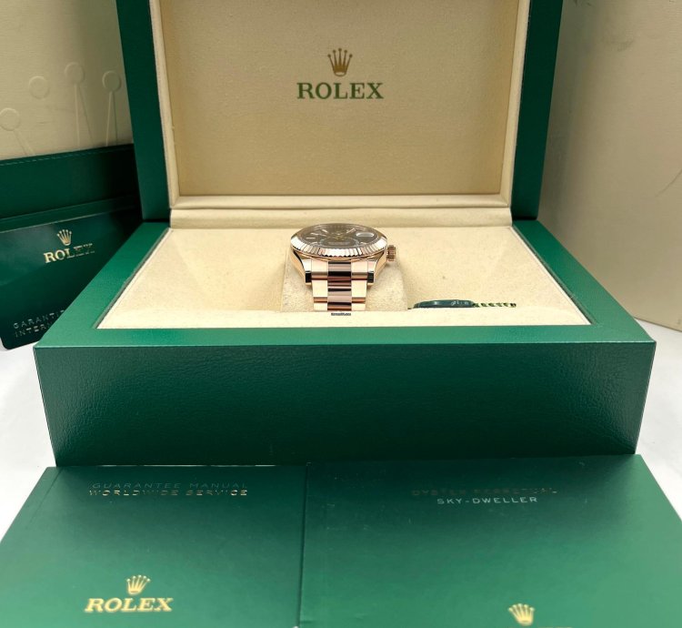 Rolex Sky-dweller Blue Dial Rose Gold Oyster Bracelet 336935 Unworn 2024