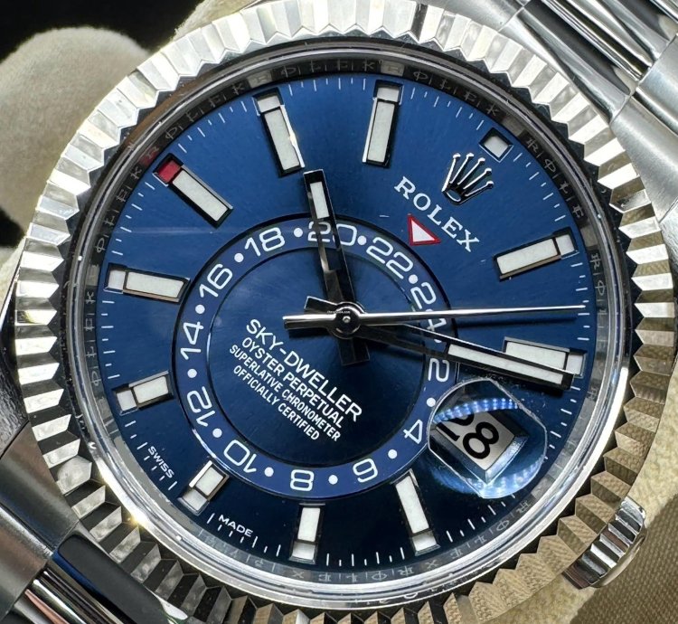 Rolex Sky-dweller Blue Dial Unworn