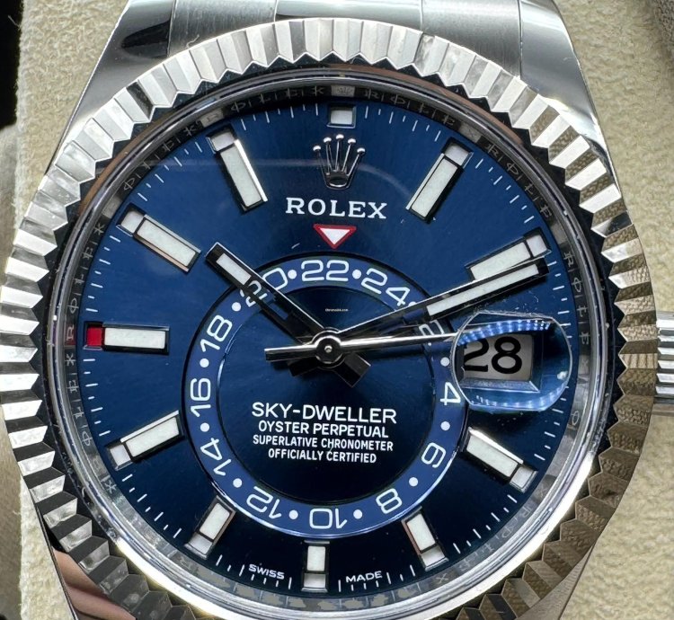 Rolex Sky-dweller Blue Dial Unworn