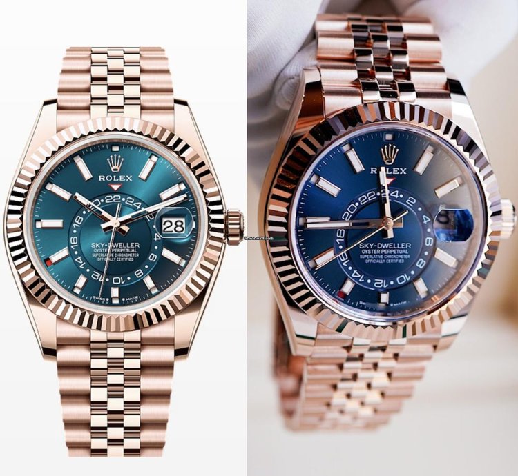 Rolex Sky-dweller Blue Green Dial Jubilee 336935-0005
