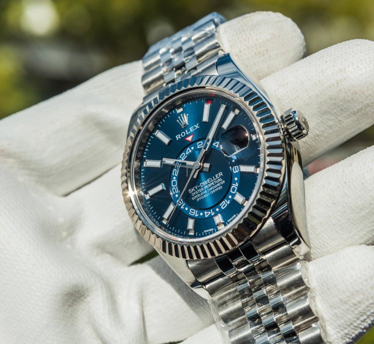 Rolex Sky-dweller Bright Blue Dial - Jubilee Bracelet