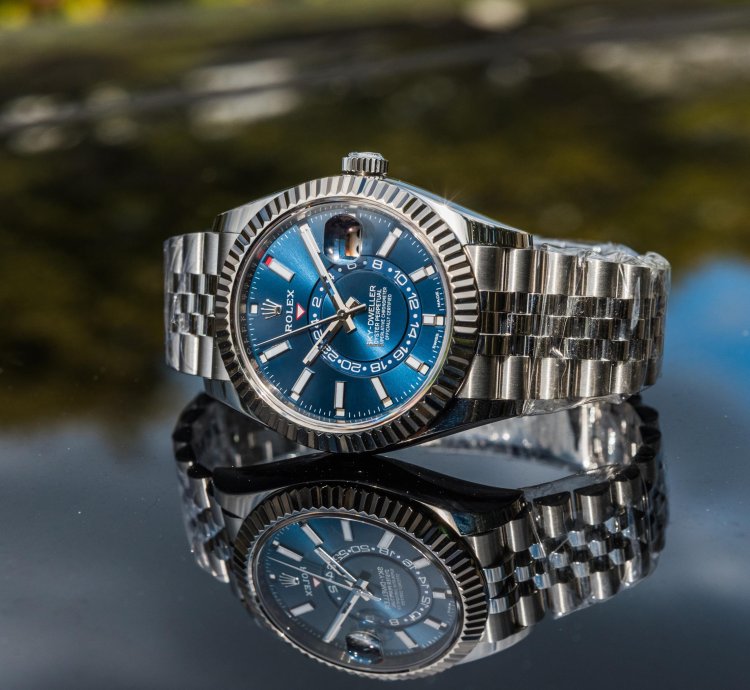 Rolex Sky-dweller Bright Blue Dial - Jubilee Bracelet