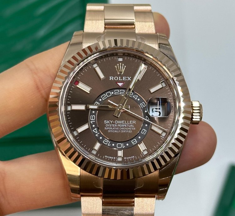 Rolex Sky-dweller Choc Oys