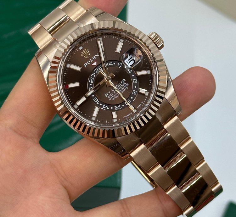 Rolex Sky-dweller Choc Oys