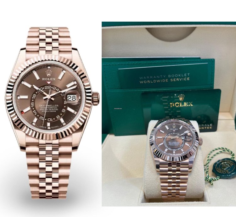 Rolex Sky-dweller Chocolate Dial Jubilee Bracelet 336935