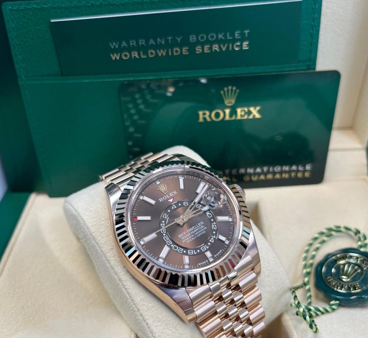 Rolex Sky-dweller Chocolate Dial Jubilee Bracelet 336935