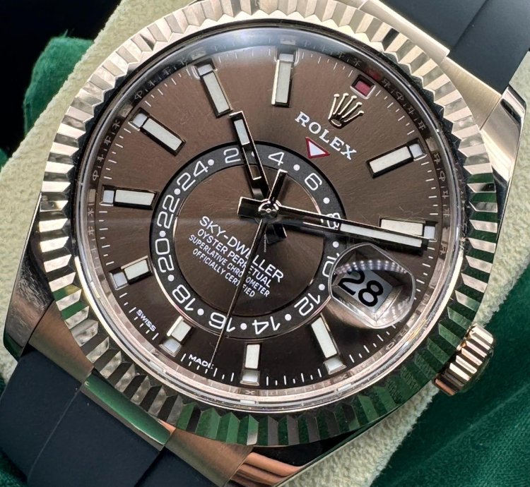 Rolex Sky-dweller Chocolate Dial Unworn