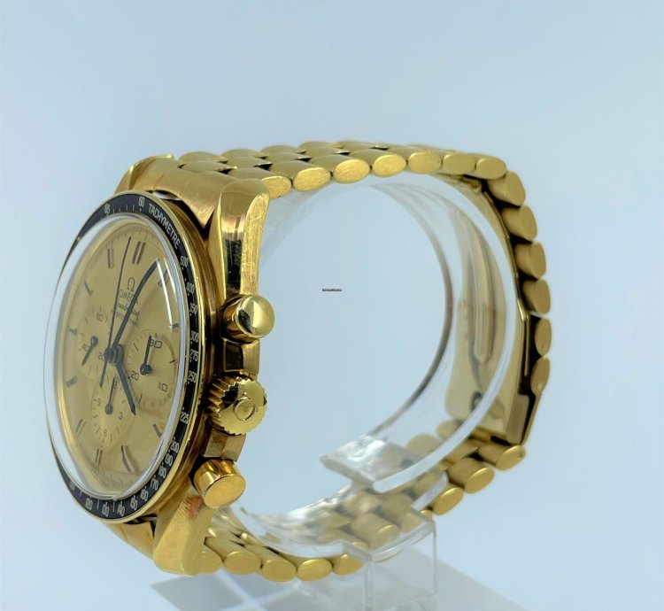 Omega Speedmaster 345 0802 Speedmaster Apollo Xi 18k Yellow Gold Chronograph box Archive