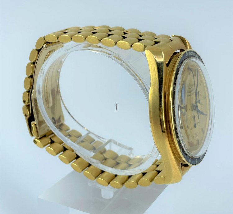 Omega Speedmaster 345 0802 Speedmaster Apollo Xi 18k Yellow Gold Chronograph box Archive
