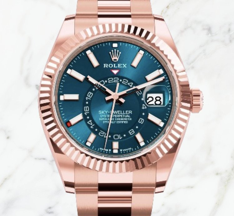 Rolex Sky-dweller Everose Gold Blue Dial 336935 new Unworn
