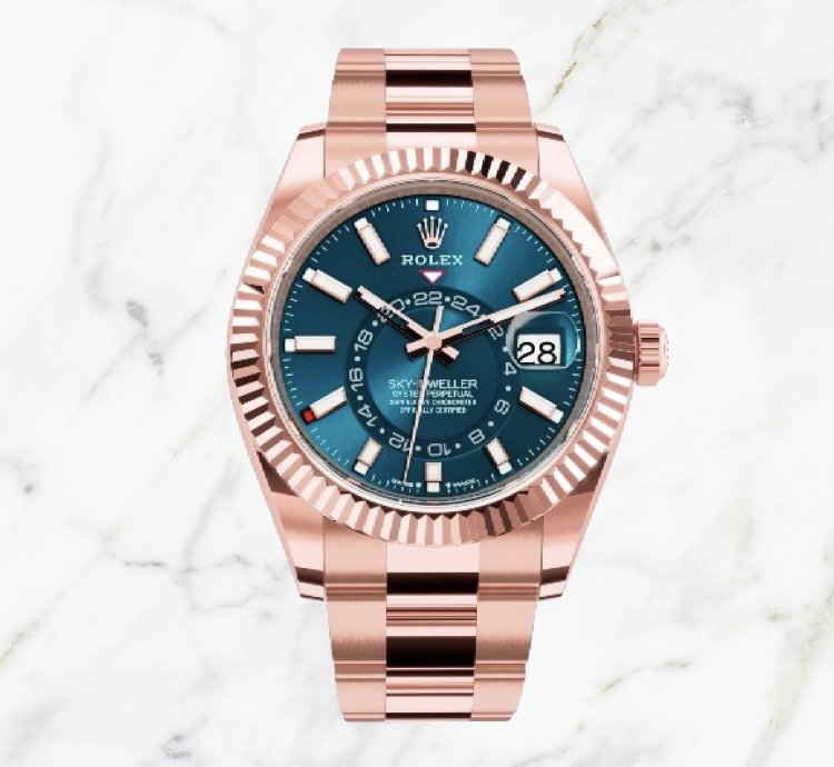 Rolex Sky-dweller Everose Gold Blue Dial 336935 new Unworn