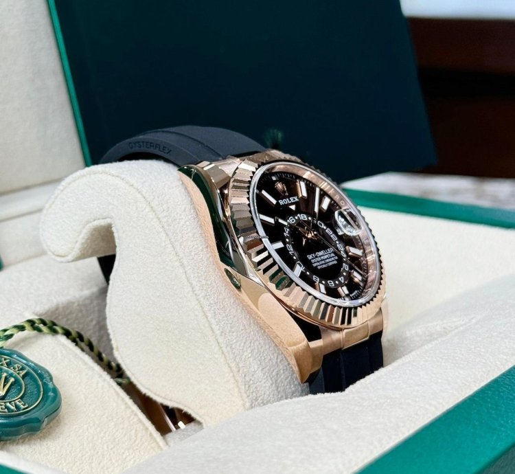 Rolex Sky-dweller Everose Gold Chocolate Dial 2024