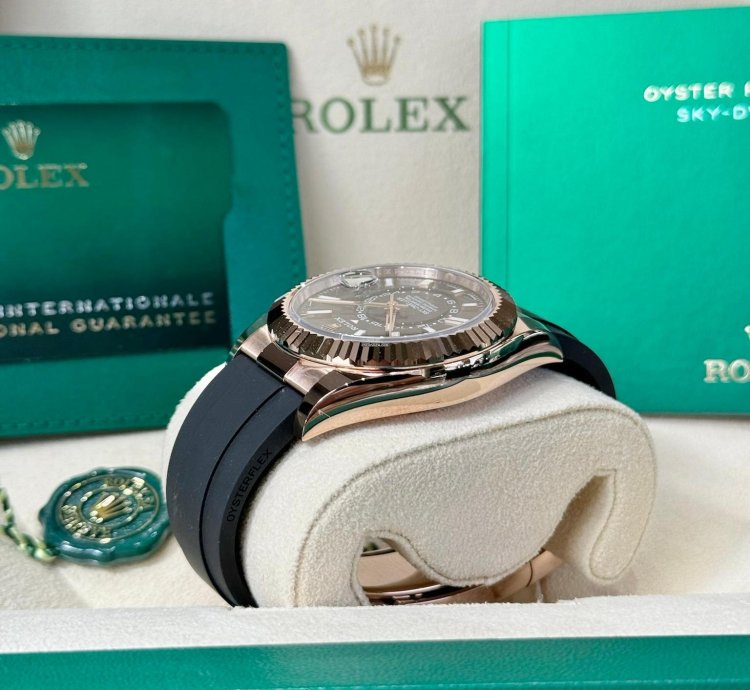 Rolex Sky-dweller Everose Gold Chocolate Dial 2024