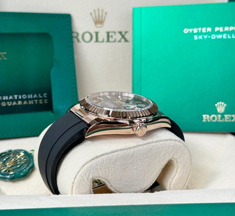 Rolex Sky-dweller Everose Gold Chocolate Dial 2024