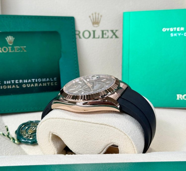 Rolex Sky-dweller Everose Gold Chocolate Dial 2024