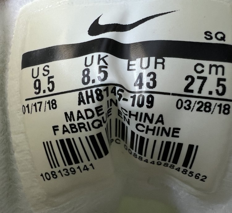Air Max 1 White Gum