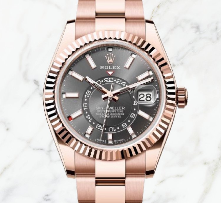 Rolex Sky-dweller Everose Gold Slate Dial 336935 new Unworn