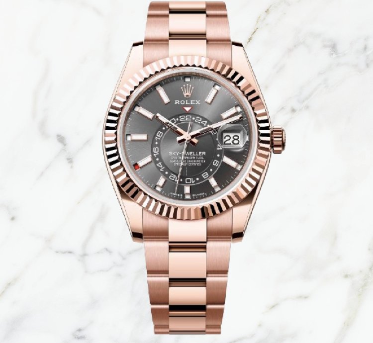 Rolex Sky-dweller Everose Gold Slate Dial 336935 new Unworn
