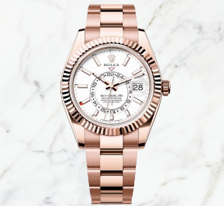 Rolex Sky-dweller Everose Gold White Dial 336935 new Unworn
