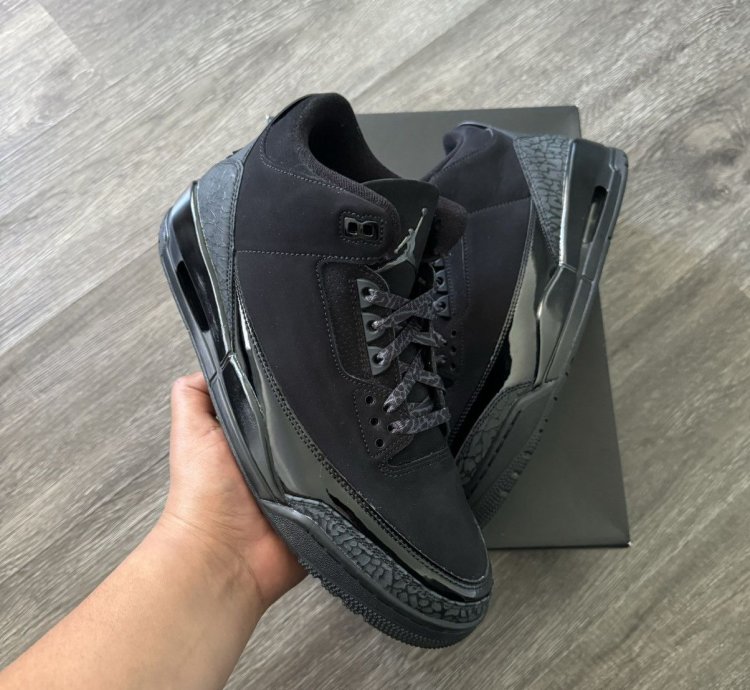 Aj3 Air Jordan 3 Retro Black Cat 2025 Sneakers Size 11