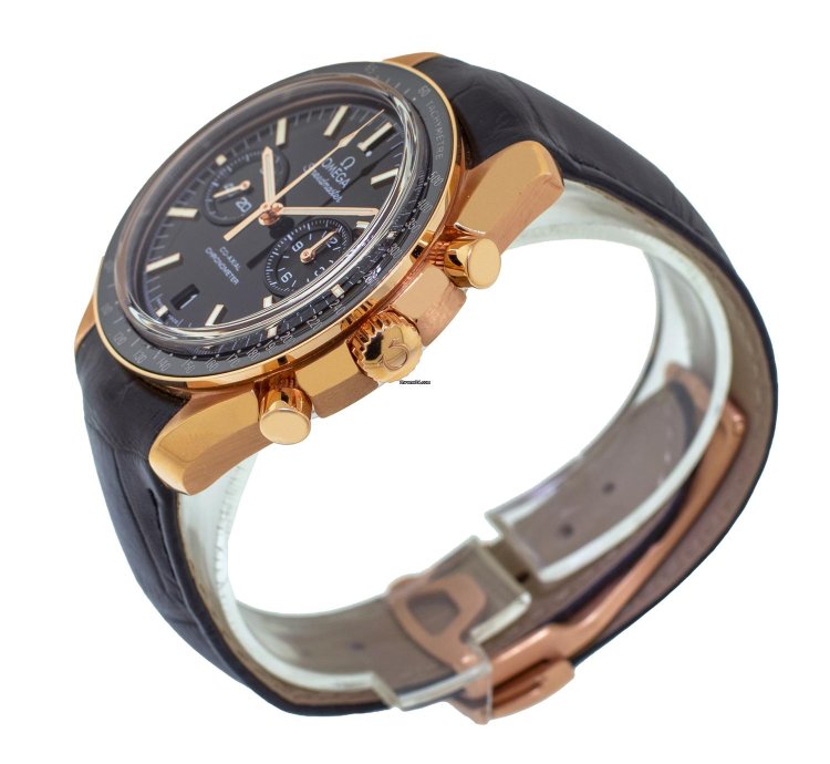 Omega Speedmaster 44 25mm Rose Gold Black Index Dial 311 63 44