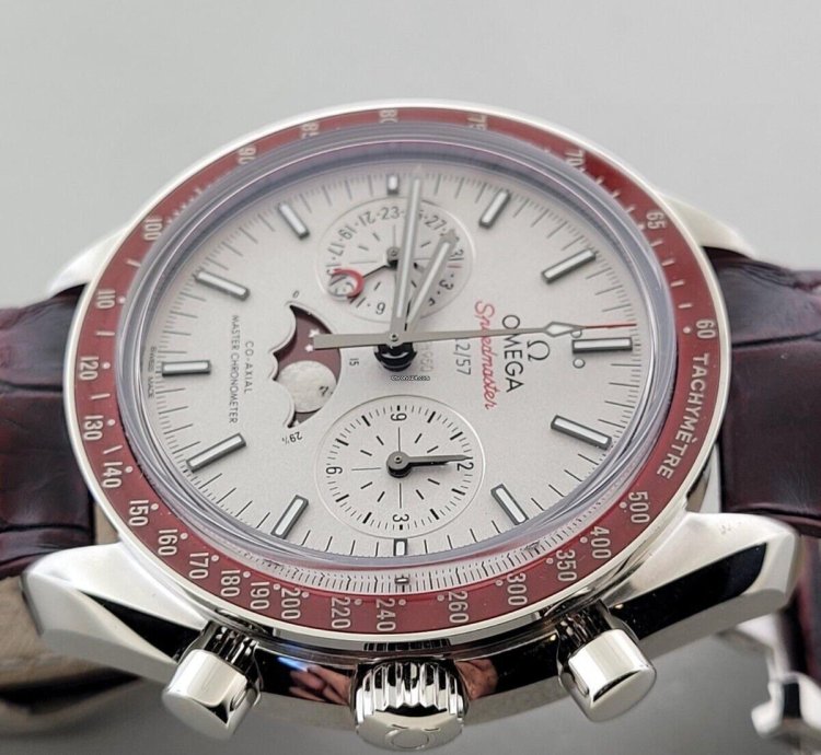 Omega Speedmaster 57 304 93 Platinum 44 25mm Moonphase Chronograph 57 Pcs Only