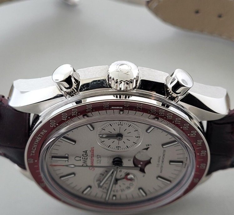 Omega Speedmaster 57 304 93 Platinum 44 25mm Moonphase Chronograph 57 Pcs Only