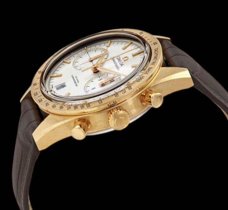 Omega Speedmaster 57 Co-axial 18k White Dial