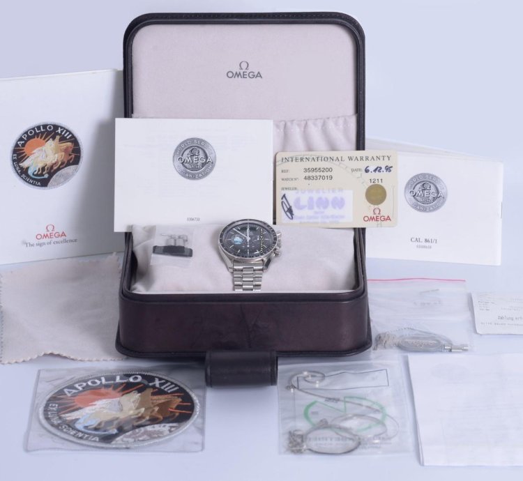 Omega Speedmaster Apollo 13 Limited-edition Fullset German Watch Ref 35955200