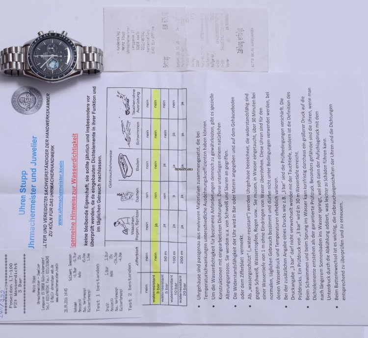 Omega Speedmaster Apollo 13 Limited-edition Fullset German Watch Ref 35955200
