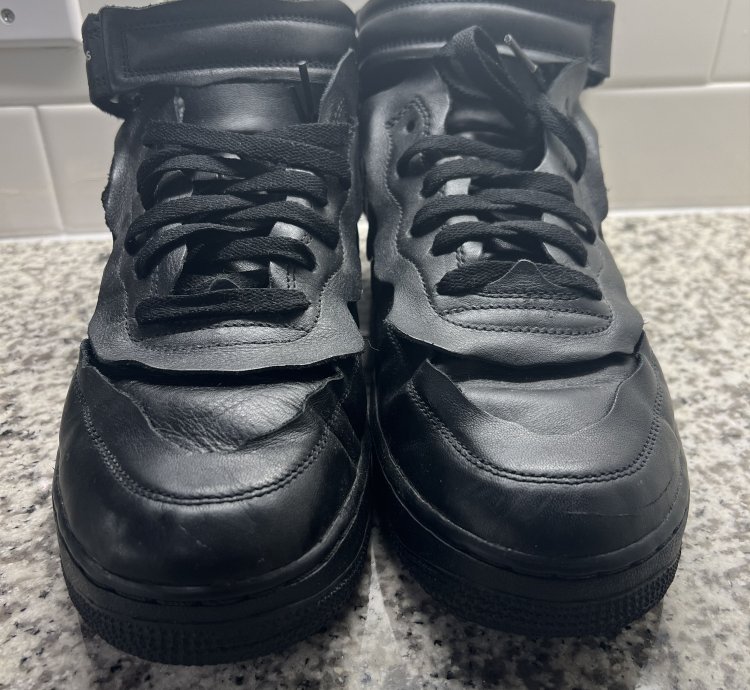 Cdg Air Force 1 black