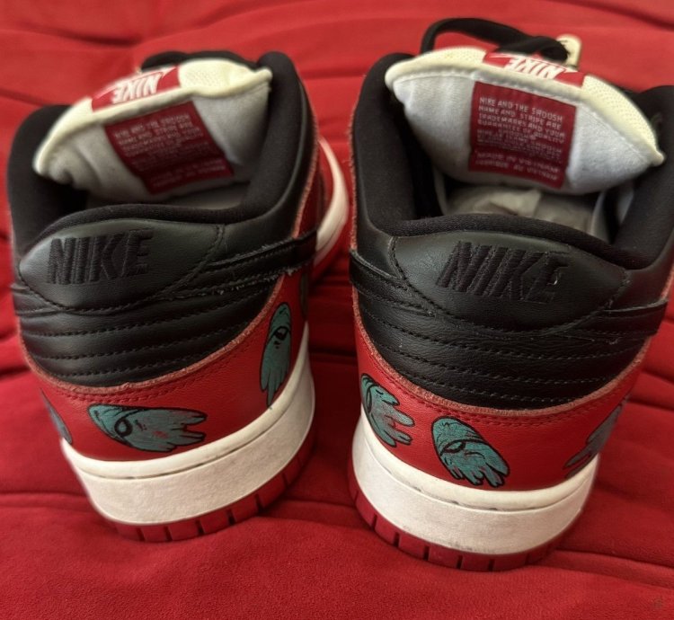 Chrome Hearts Nike Matty Boy Hand Drawn Lowtop Dunk Sneakers