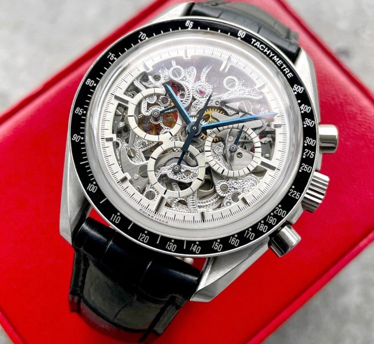 Omega Speedmaster Apollo Xi 25th Platinum Skeleton 3096 30 - 50 Pieces Made