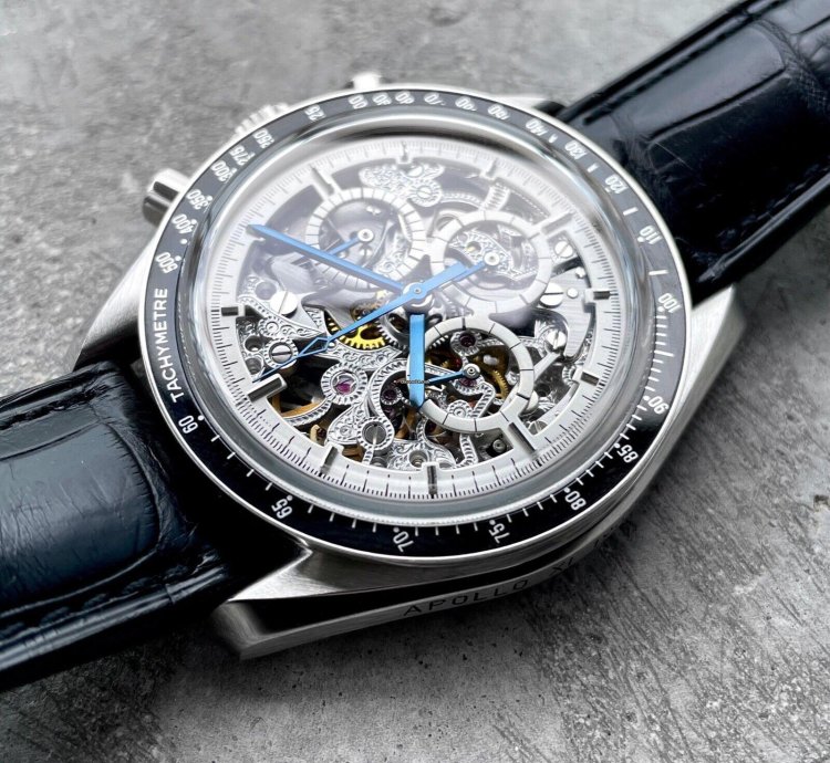 Omega Speedmaster Apollo Xi 25th Platinum Skeleton 3096 30 - 50 Pieces Made