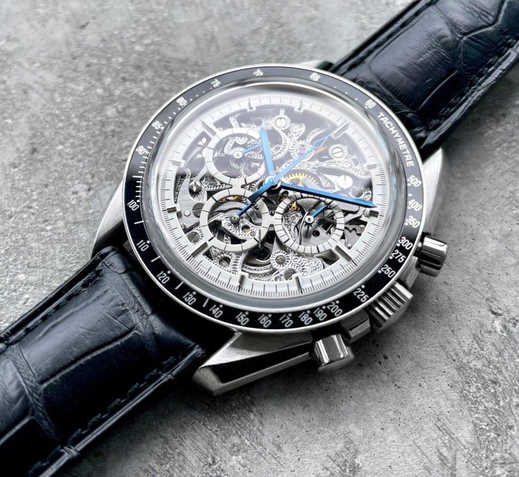 Omega Speedmaster Apollo Xi 25th Platinum Skeleton 3096 30 - 50 Pieces Made