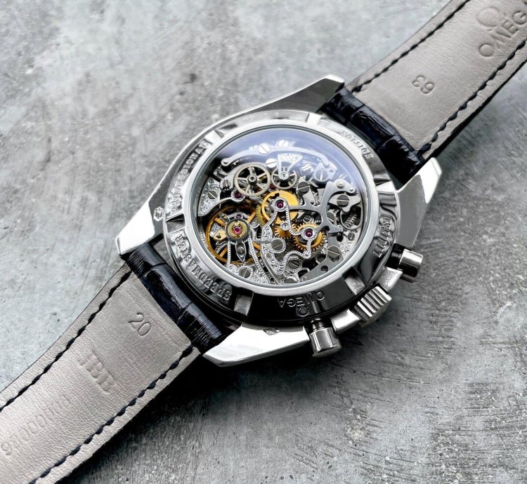 Omega Speedmaster Apollo Xi 25th Platinum Skeleton 3096 30 - 50 Pieces Made