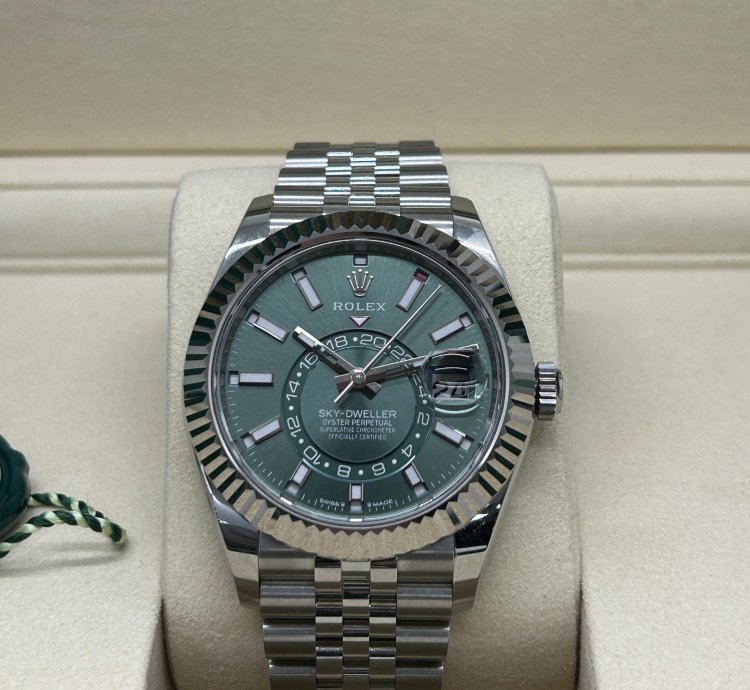 Rolex Sky-dweller Green Mint Dial - Ref 336934 - New 2025
