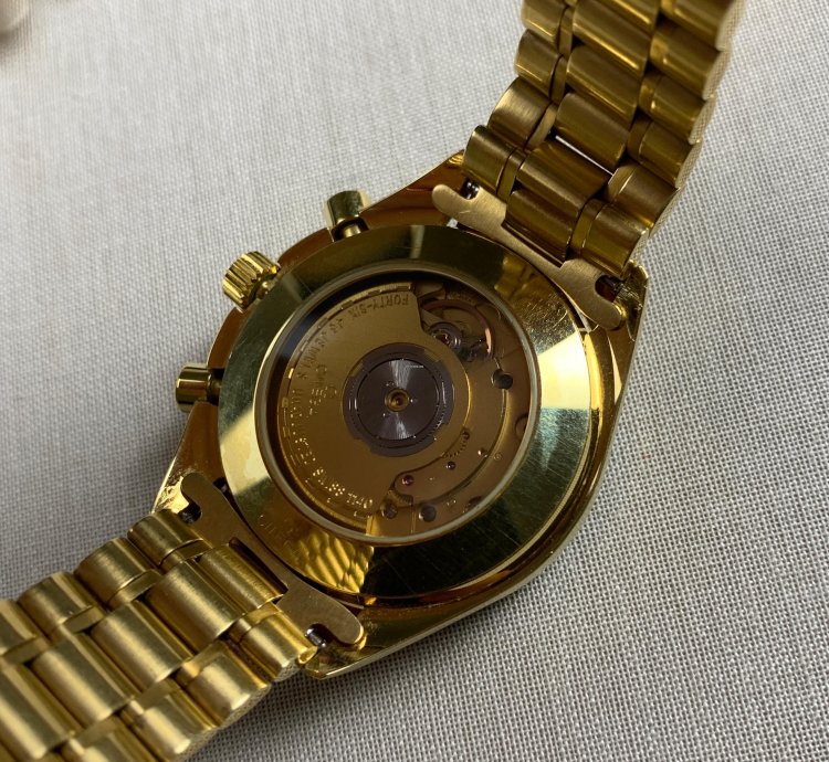 Omega Speedmaster Automatic Chronograph In Yellow Gold 3112 50 00