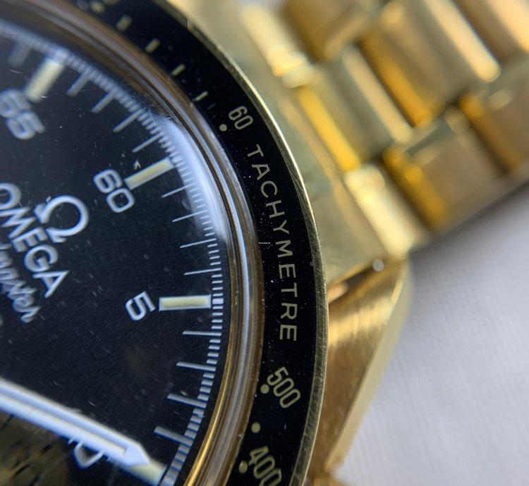 Omega Speedmaster Automatic Chronograph In Yellow Gold 3112 50 00