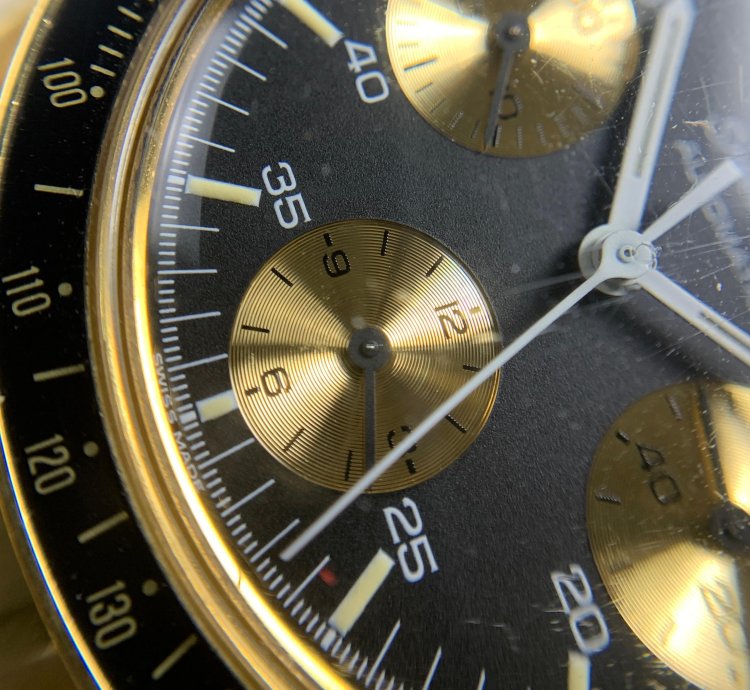 Omega Speedmaster Automatic Chronograph In Yellow Gold 3112 50 00