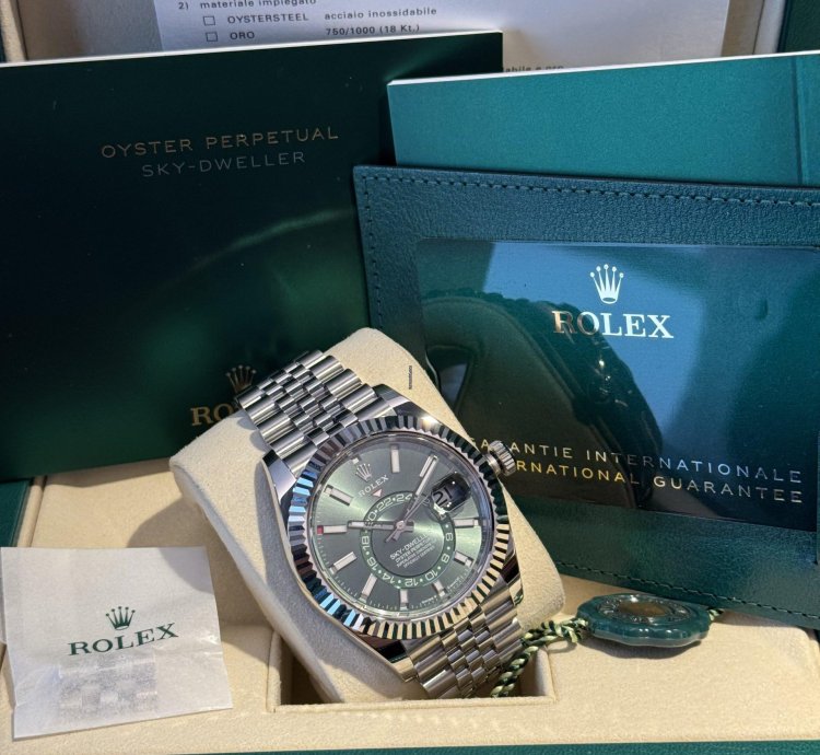 Rolex Sky-dweller Green New Full Set 11 2024