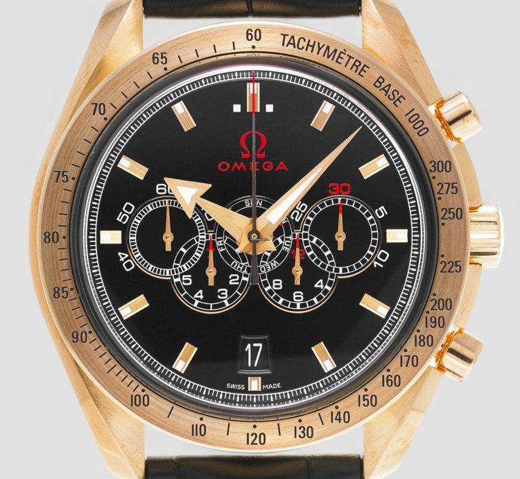 Omega Speedmaster Broad Arrow 18k Red Gold Speedmaster Olympic Limited Edition Watch