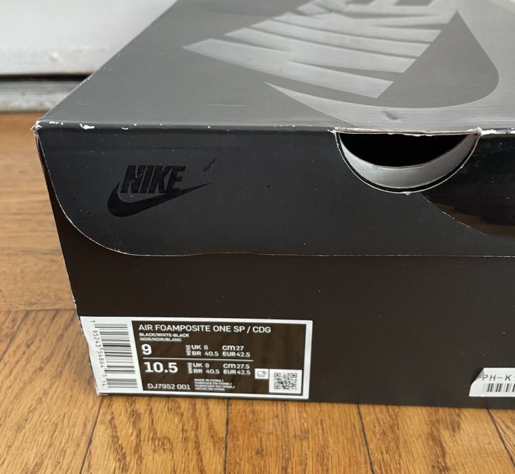 Comme Des Gar Ons Nike Foamposite Black