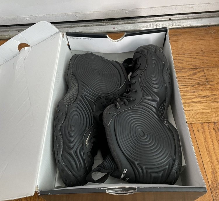 Comme Des Gar Ons Nike Foamposite Black