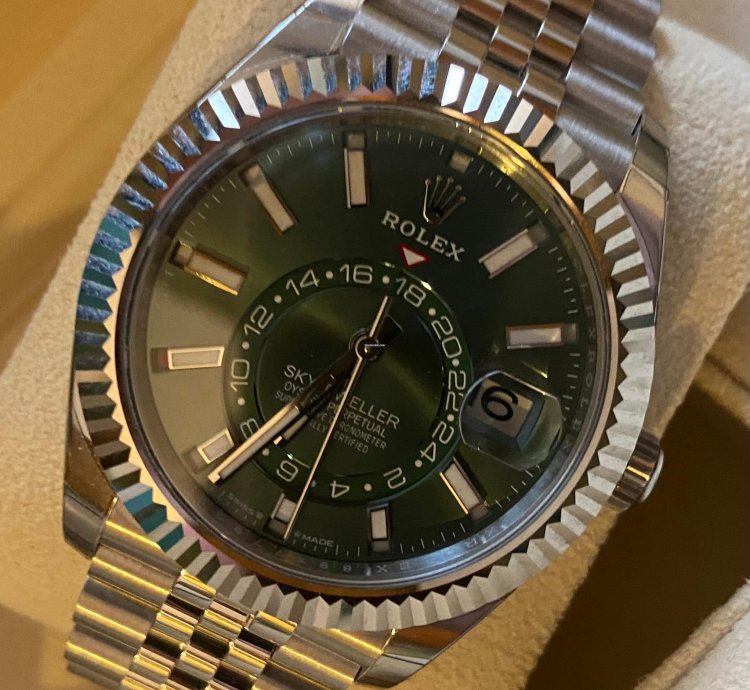 Rolex Sky-dweller Jubilee Mint Green 12 2023 Ref 336934